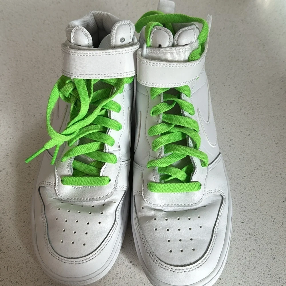 🍍 Nike Court Borough Mid 2 GS White / Stadium🍍SZ 6.5Y